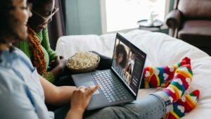 How do I plan a virtual watch party with long-distance friends